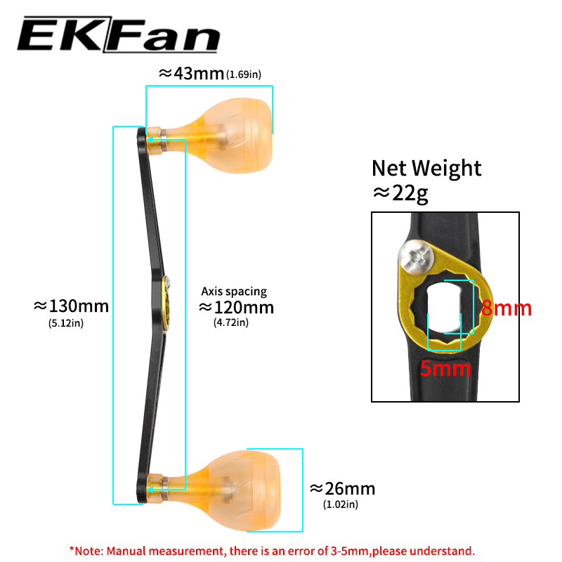 EKFan 130MM Ultralight Alloy H - огляд і ціна Reel Oil
